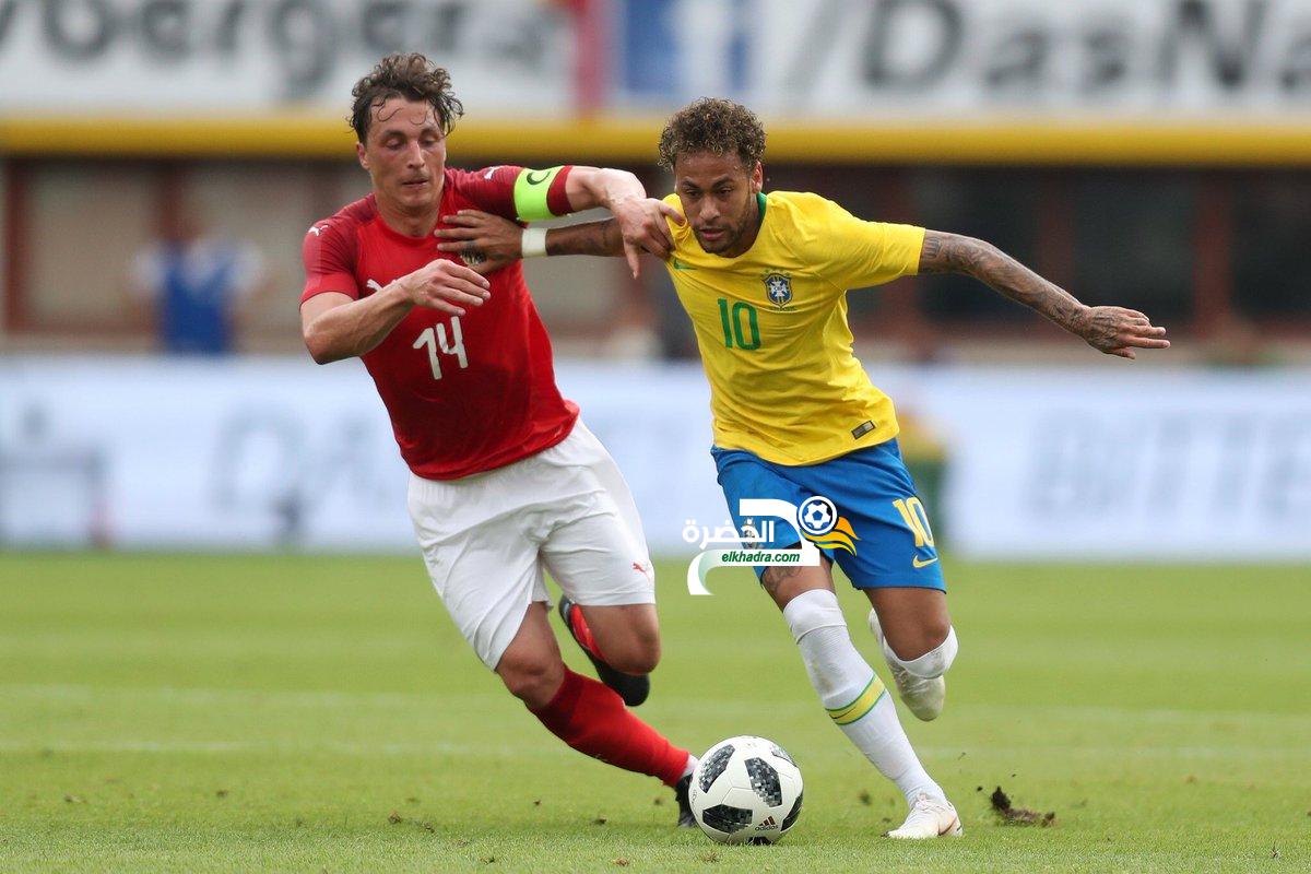 المنتخب البرازيلي يتغلب على نظيره النمساوي بثلاثة أهداف نظيفة 4