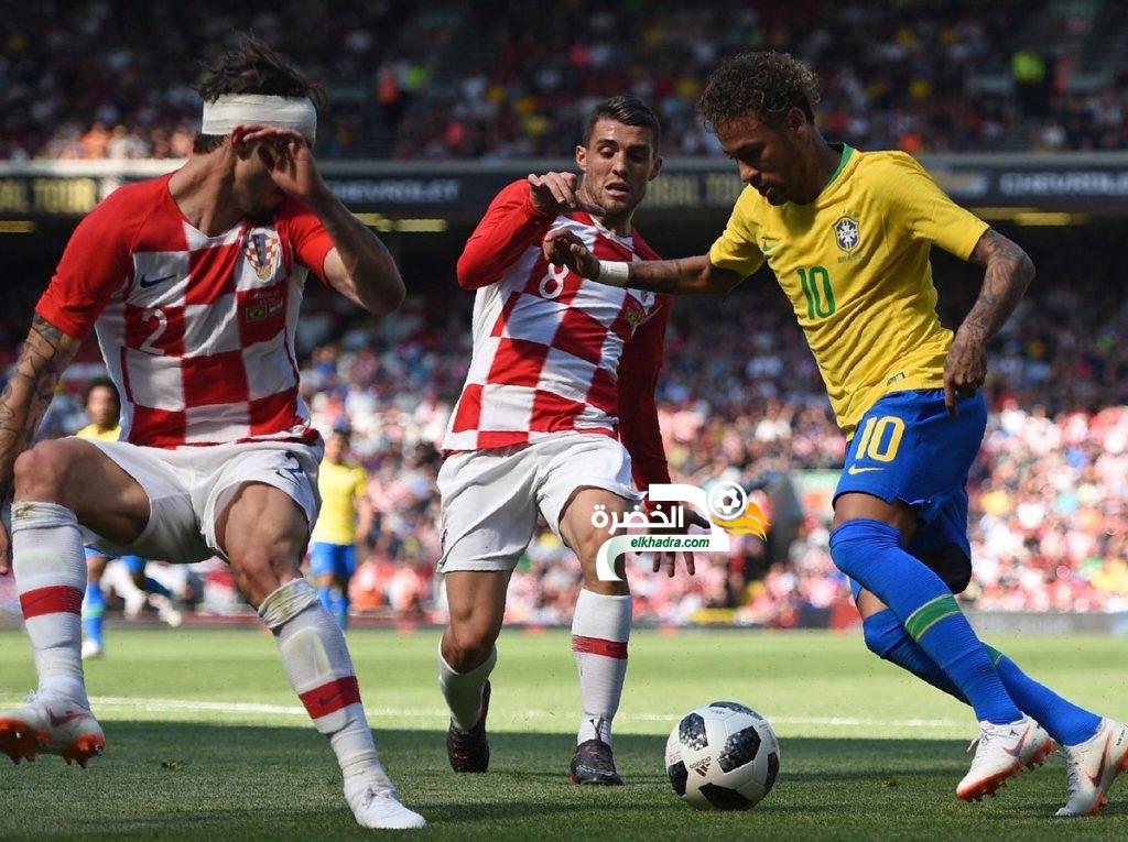 العائد نيمار يقود البرازيل للفوز على كرواتيا وديا في الأنفيلد