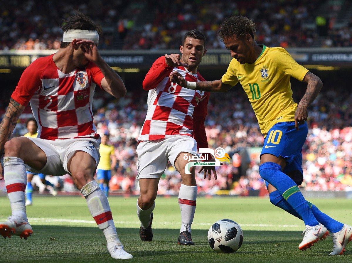 العائد نيمار يقود البرازيل للفوز على كرواتيا وديا في الأنفيلد 5