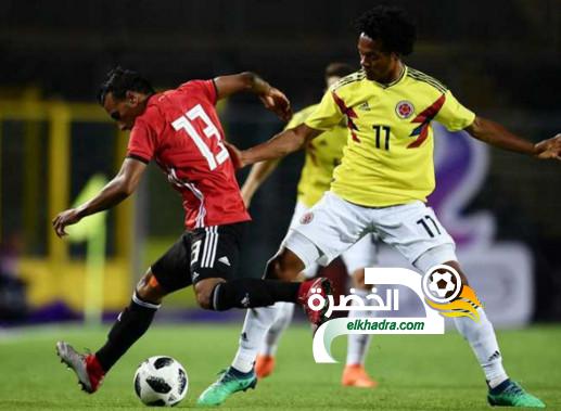 مصر تتعادل مع كولومبيا وديًا استعدادا للمونديال 20