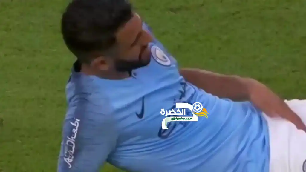 شاهد لحظة خروج رياض محرز بعد تعرضه الى اصابة في مباراة بايرن ميونخ