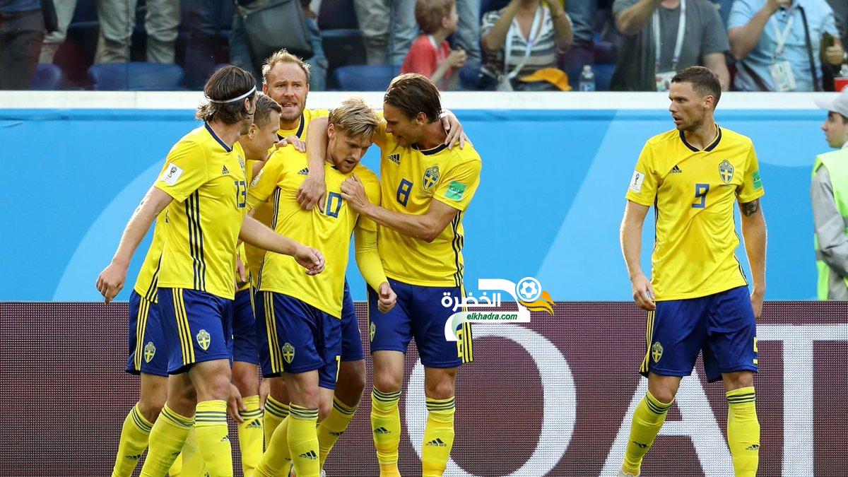 السويد إلى دور الربع النهائي بعد تغلبها على سويسرا بهدف لصفر 1