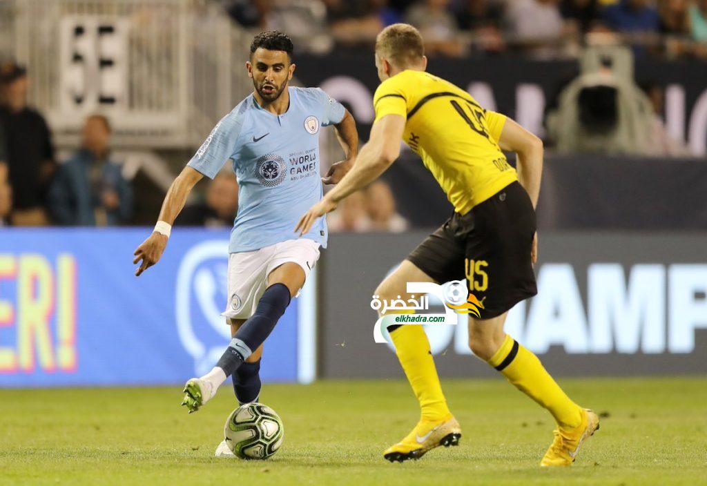 محرز يتألق مع مانشستر سيتي رغم الهزيمة من بروسيا دورتموند