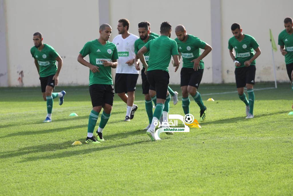 صور الحصة التدريبية الثالثة للخضر تحضيرا لمباراة غامبيا