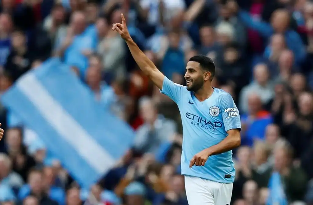 مانشستر سيتي 5-0 بيرنلي : محرز رجل المباراة