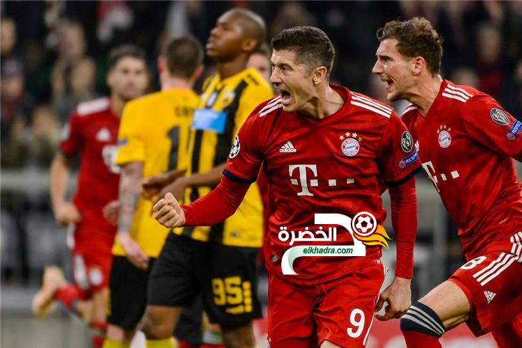 بايرن ميونخ يبلغ دور الـ16 من دوري أبطال أوروبا