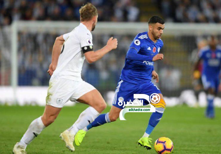 غزال اساسي وليستر يتعادل أمام بيرنلي