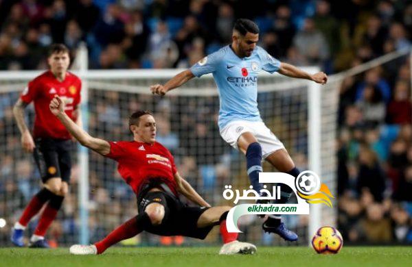 محرز اساسي و السيتي يحسم ديربي مانشستر أمام اليونايتد بثلاثية
