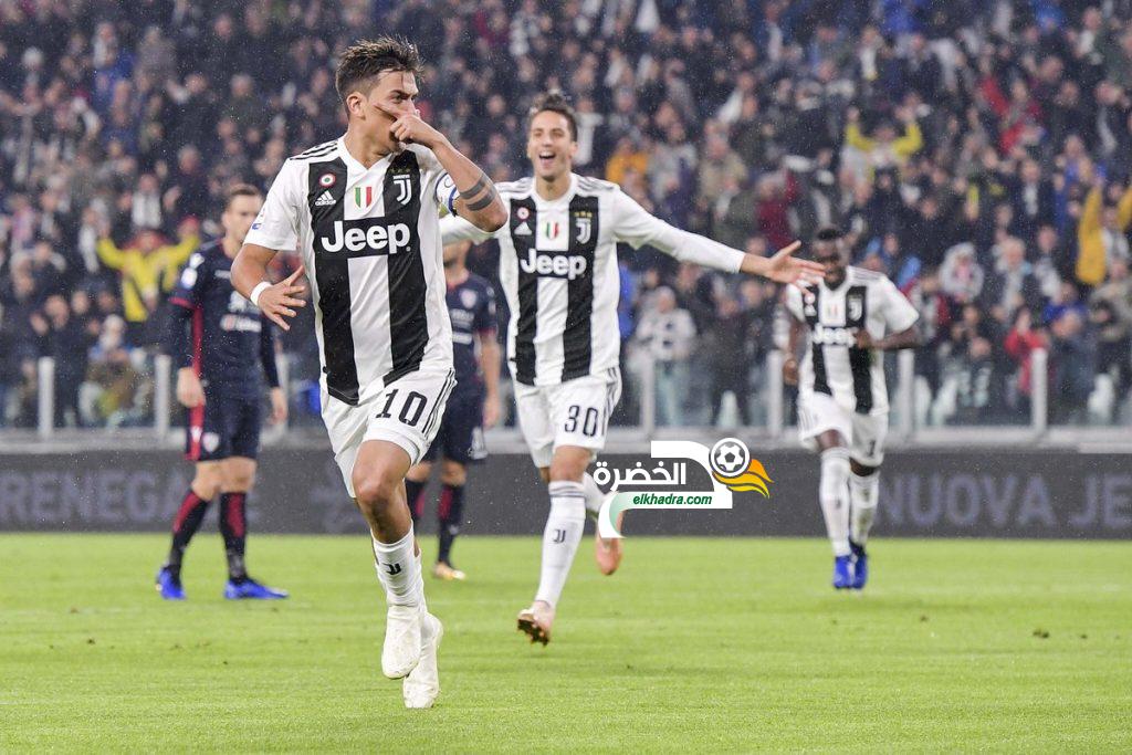 يوفنتوس يواصل تربعه على صدارة الدوري الإيطالي بثلاثية على كالياري