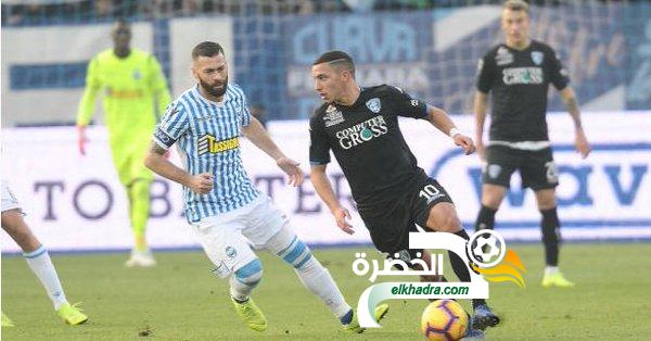 بمشاركة بن ناصر وفارس : إيمبولي يعود بتعادل ثمين من خرجته الى سبال