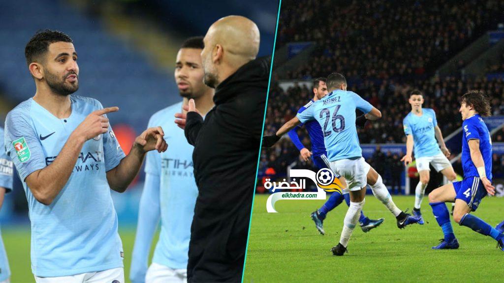 غوارديولا يشيد بنجمه الجزائري رياض محرز