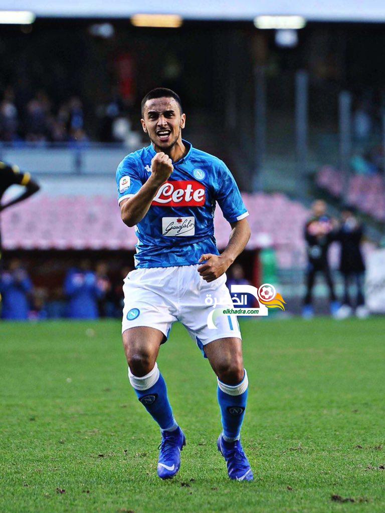 غولام و أوناس يقودان نابولي لسحق ضيفه فروسينوني برباعية