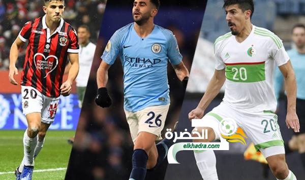 ثلاثي جزائري للتنافس على لقب أفضل لاعب مغاربي لسنة 2018