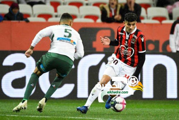 عطال أفضل لاعب في نيس الفرنسي بعد 10 جولات