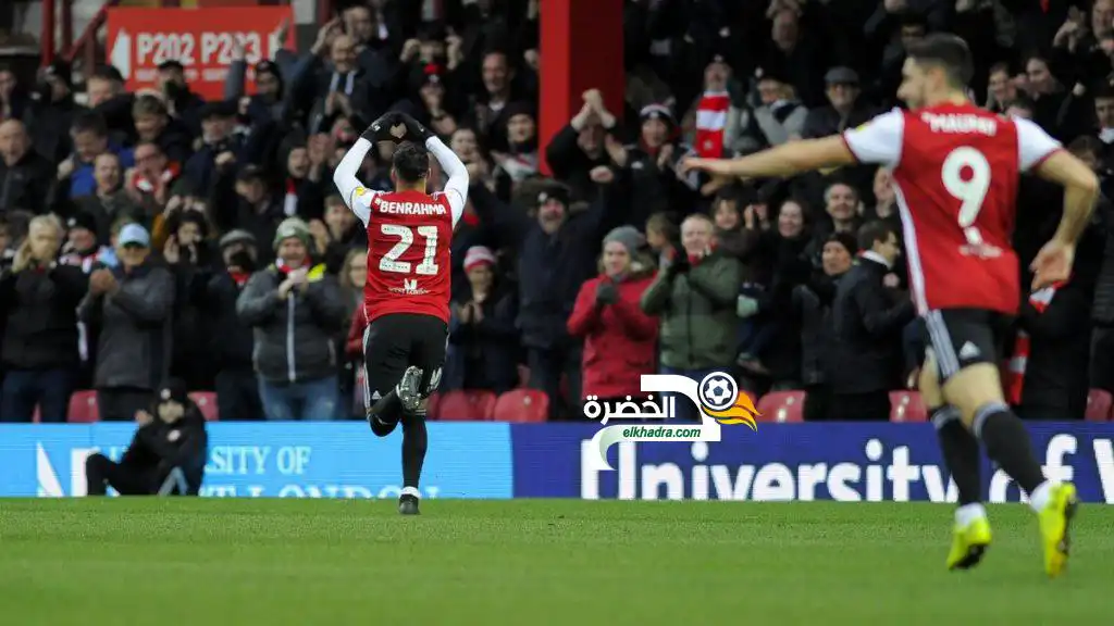 بن رحمة هداف و يقود برينتفورد للفوز على ستوك سيتي بثلاثية