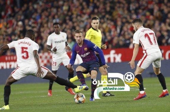 أبناء الأندلس يحققون فوزاً مهماً على البارسا بهدفين نظيفين