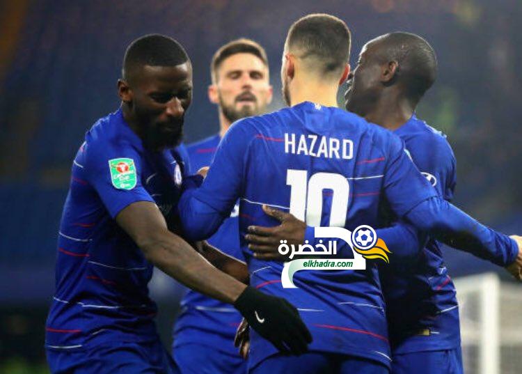 تشيلسي يفوز على توتنهام ويصعد لنهائي كأس كاراباو