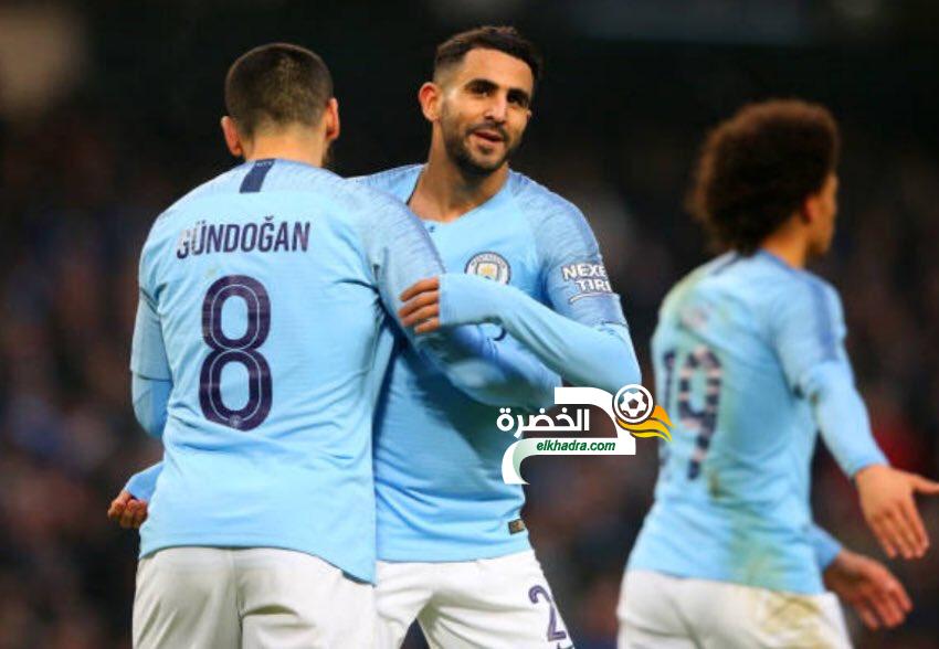 رياض محرز اساسي مع مانشستر سيتي ضد نيوبورت بكأس الاتحاد الانجليزي 2