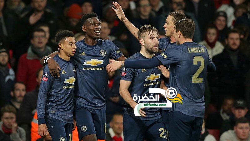 مانشستر يونايتد يفوز على ارسنال ويتأهل في كأس الإتحاد الإنجليزي