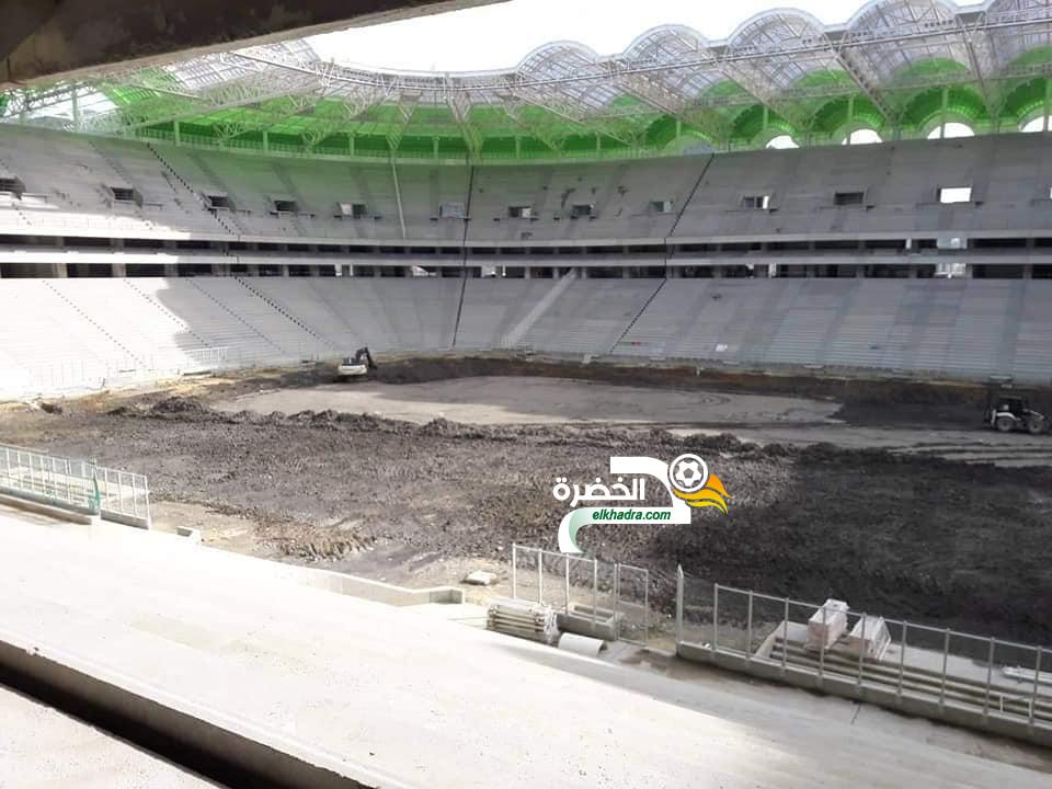بالصور .. انطلاق أشغال تهيئة أرضية ملعب تيزي وزو الجديد