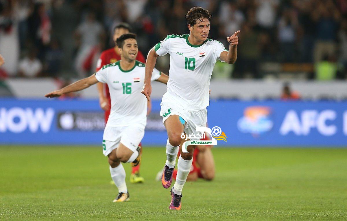 منتخب العراق يتجاوز اليمن بثلاثية ويتأهل لثمن نهائي كأس آسيا 1