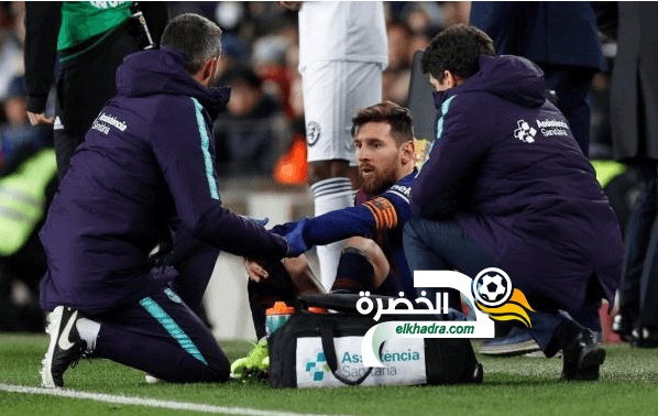 ميسي يصاب ومشاركته أمام ريال مدريد الأربعاء المقبل محل شك