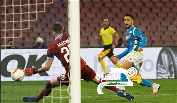آدم وناس هداف ويقود نابولي إلى ثمن نهائي الدوري الأوروبي