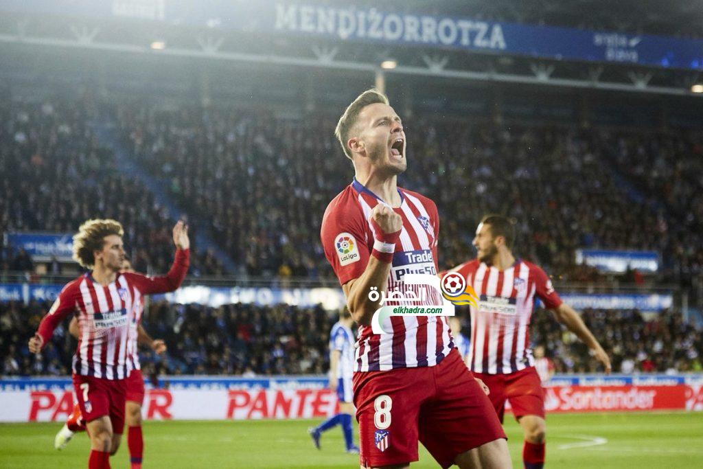 أتلتيكو مدريد يحقق فوزا كبيرا على مضيفه ألافيس برباعية
