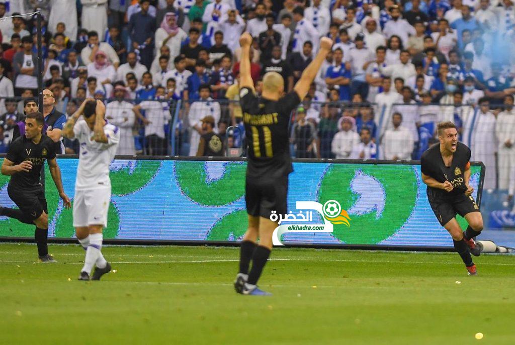 النصر يحسم الديربي امام الهلال في الدوري السعودي