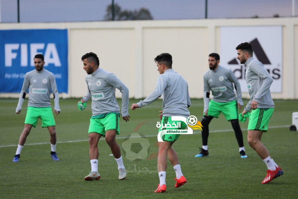 صور ثالث حصة تدريبية للخضر تحضيرا لمبارتي غامبيا وتونس