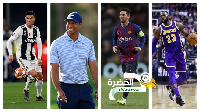 تعرف على قائمة الرياضيين الأكثر شهرة في العالم