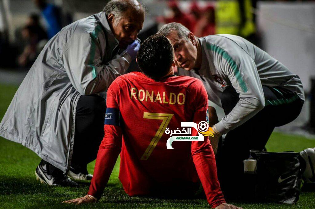 كالتشيو ميركاتو :”التقارير الأولية تفيد بغياب رونالدو عن الملاعب لمدة شهر”