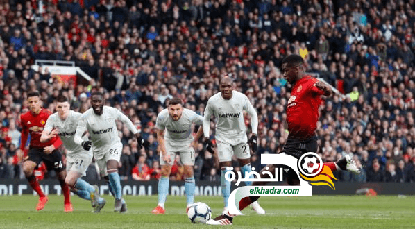 مانشستر يونايتد يفوز على ضيفه وست هام يونايتد بثنائية