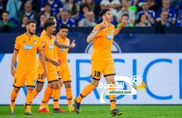 بلفوضيل يسجل هدفين في فوز كبير لهوفنهايم على شالكه بالدوري الالماني