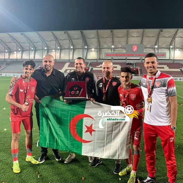 مجيد بوقرة يتوج بلقب الدوري القطري لأقل من 23 سنة مع نادي الدحيل