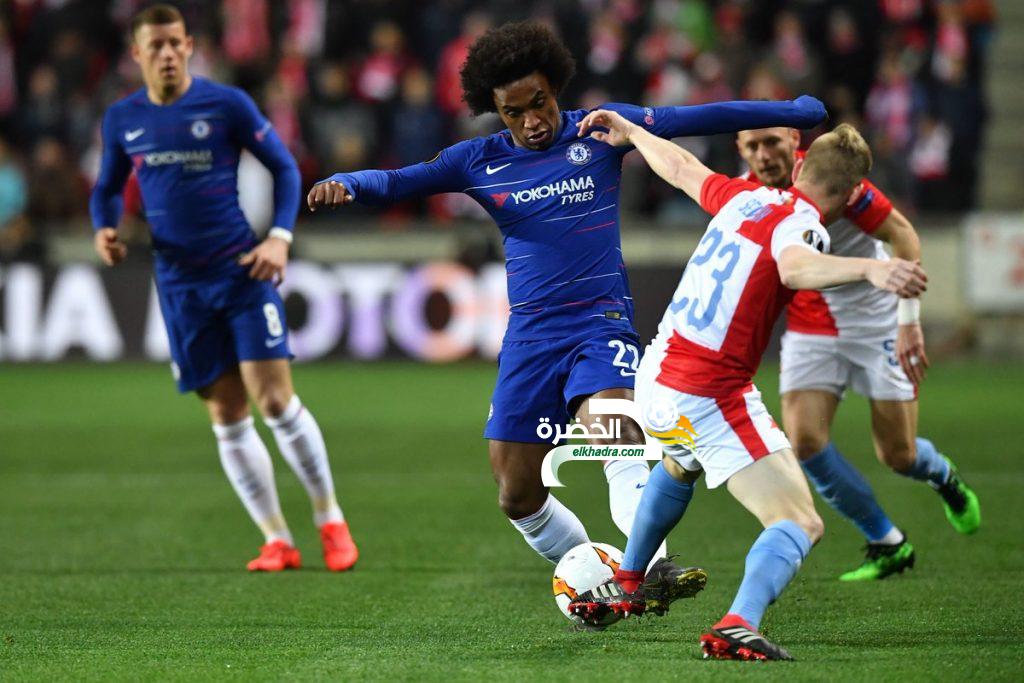 تشيلسي على أعتاب نصف نهائي يوروبا ليغ بفوزه الثمين على سلافيا براغ