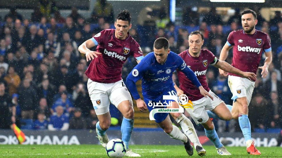 تشيلسي يفوز على وست هام ويتقدم للمركز الثالث في الدوري الإنجليزي