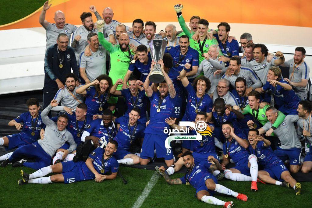 تشيلسي بطلاً للدوري الأوروبي، هازارد يعلن رحيله عن الزرق