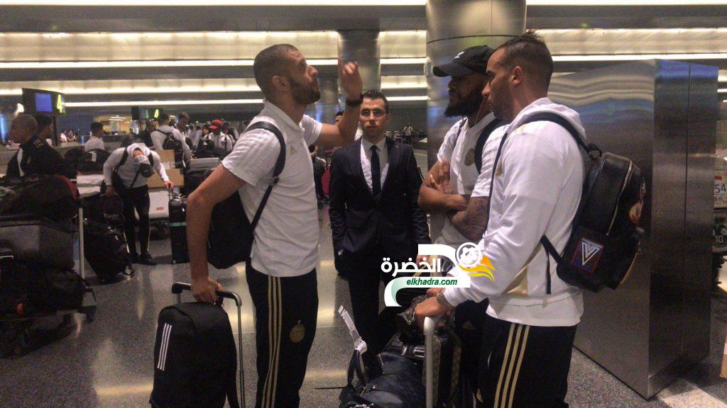 بالصور .. بعثة المنتخب الوطني تحط الرحال بالعاصمة القطرية الدوحة