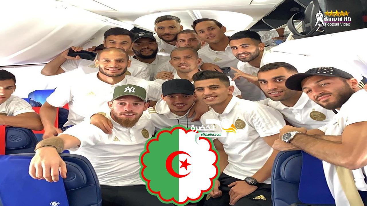 بالفيديو كواليس رحلة المنتخب الوطني من الجزائر إلى قطر 1