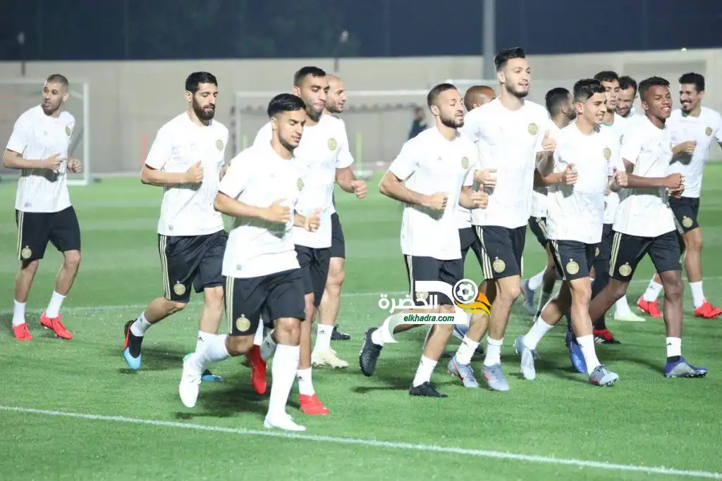 صور اول حصة تدريبية للخضر استعدادا لنهائيات كأس امم افريقيا