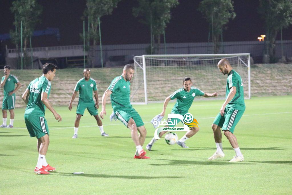 بلماضي يبرمج مباراة تطبيقية بين اللاعبين