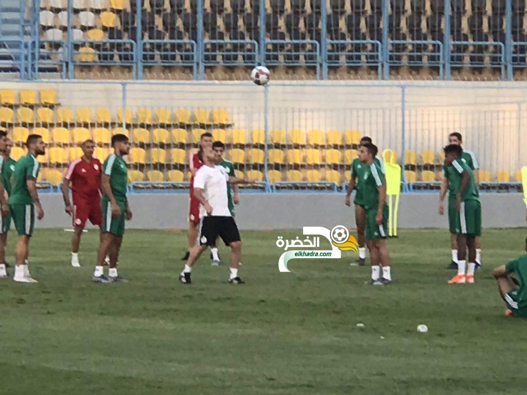 المنتخب الجزائري يخوض تدريبًا قويًا على ملعب بتروسبورت استعدادًا لمواجهة غينيا