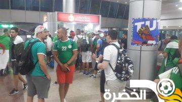مطار القاهرة يستقبل آلاف الجماهير الجزائرية