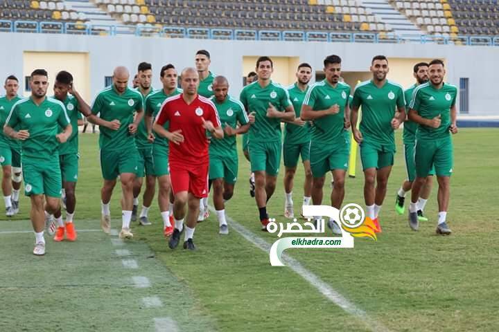 صور آخر حصة تدريبية للمنتخب الوطني قبل مواجهة نيجيريا