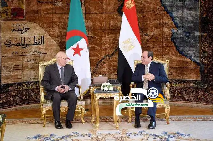 نهائي كان 2019 : بن صالح يستقبل من طرف الرئيس المصري