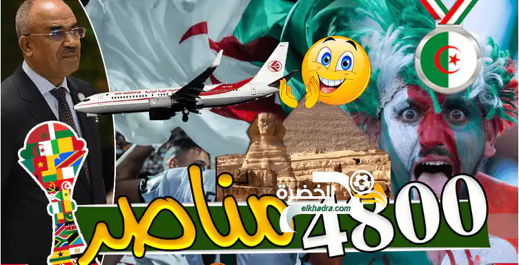 28 طائرة لنقل 4800 مناصر للمنتخب الوطني بمناسبة نهائي كأس أمم إفريقيا