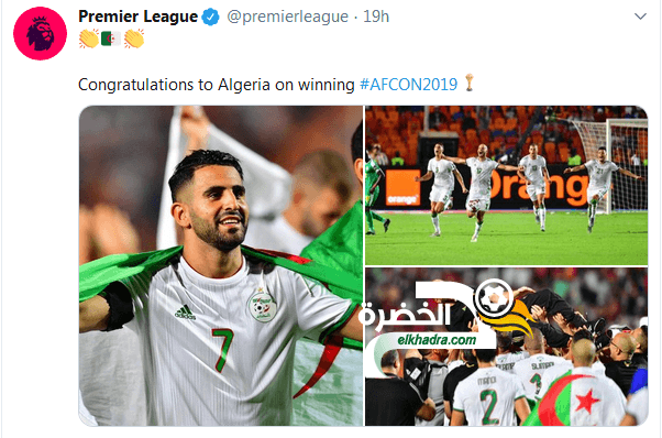 اصداء تتويج  المنتخب الجزائري في الصحافة العالمية