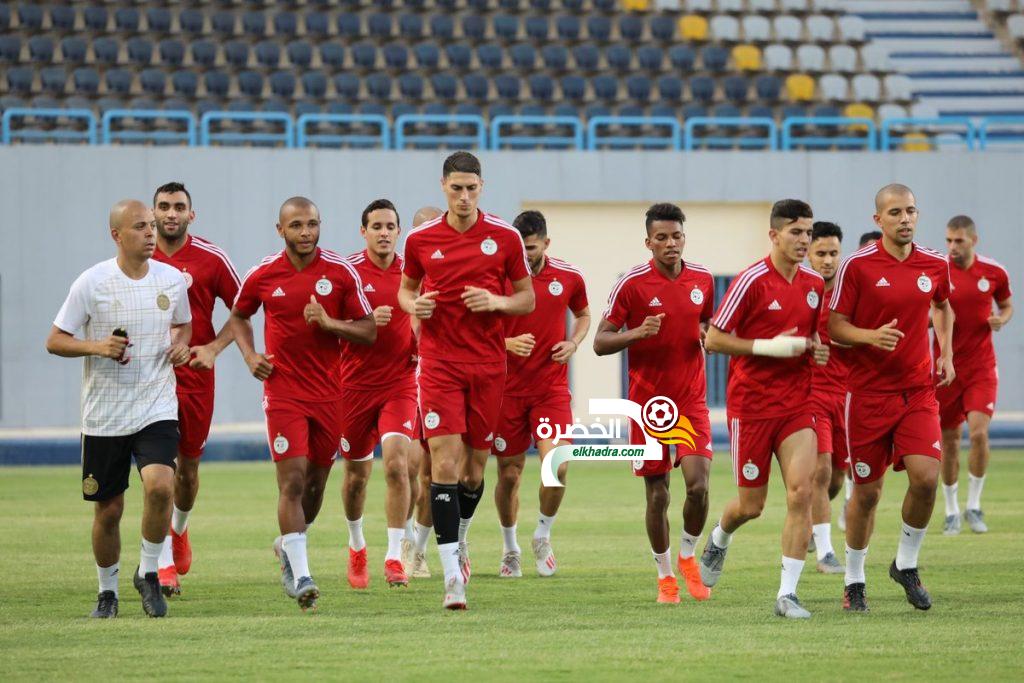 بالصور .. تدريبات المنتخب الجزائري بكامل لاعبيه وتحت قيادة بلماضي