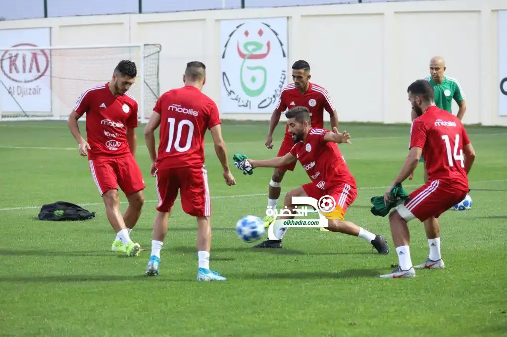 صور.. تربص المنتخب الوطني الجزائري للمحليين بمركز سيدي موسى